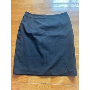 Jones New York Skirt Womens 12 Black Pencil Straight Stretch Career Lined Casual